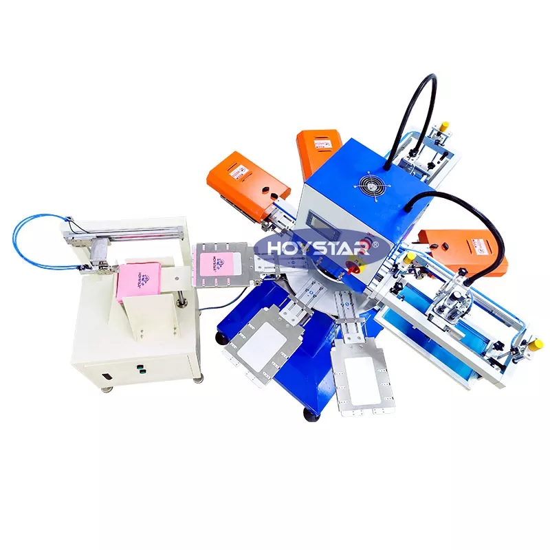 Machine de sérigraphie automatique de serviettes en 2 couleurs