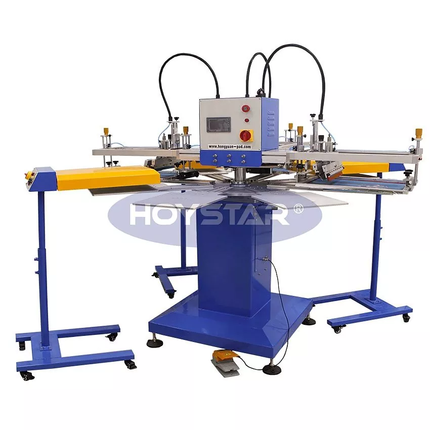 Machine d'impression automatique d'écran 3 couleurs pour T-shirts et sacs